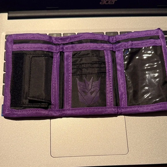 Lootcrate Soundwave Transformers Purple and Yellow wallet - Picture 5 of 10